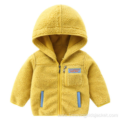 Children's Thick Coat Solid Color